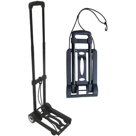 Carrello Pieghevole Portapacchi 35 Kg in Metallo Tosini Carrellino Nero (1/4)