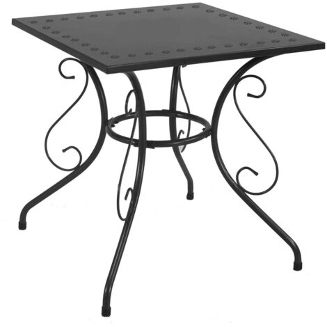 Tavolo da Giardino 70x70xh72 cm in Metallo New Old Antracite (1/3)