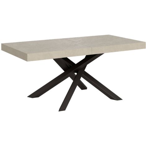Tavolo Allungabile 200-460x90x77 cm Volantis Cashmere Telaio Antracite (1/5)