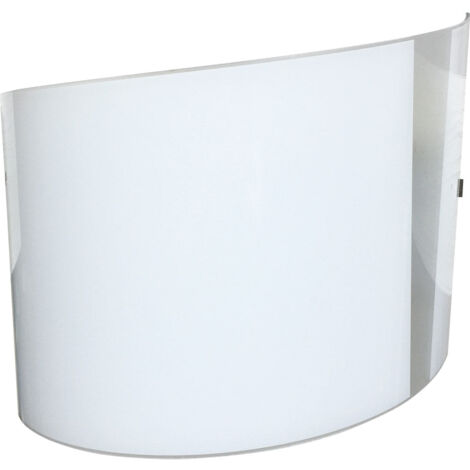 Plafoniera 1xE27 Ganci Cromo Vetro Lastra Bianco Decorato Marmo E Energy Maida 87579774