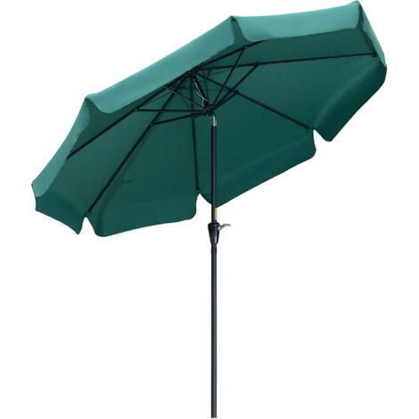 OMBRELLONE DA GIARDINO CON MANOVELLA E TESTA INCLINABILE 300 X 245 CM