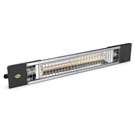 Stufa Elettrica ad Infrarossi 83x3,8x12 cm da Parete 1800W Onde Medie Moel Petalo (1/2)