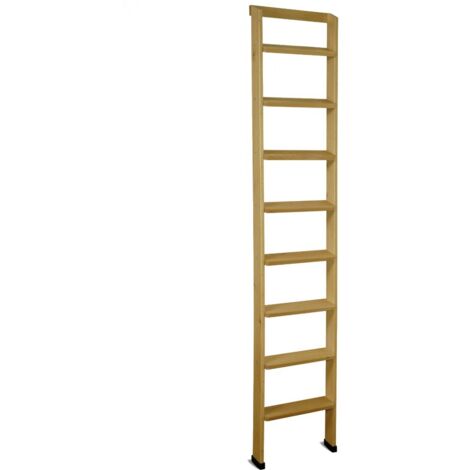 Scala Appoggio in Legno 8 Gradini H200 cm Up Naturale