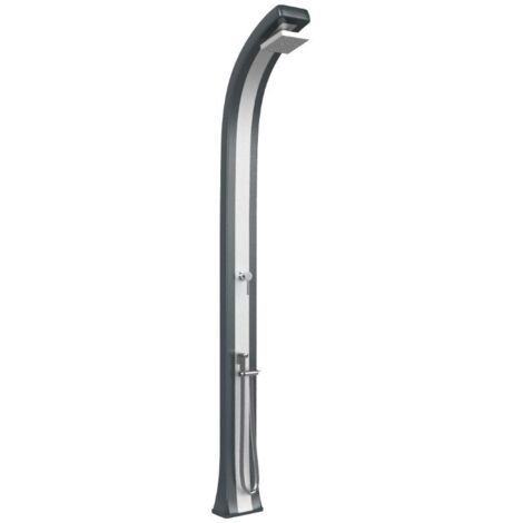 Doccia da Giardino Miscelatore e Doccetta Arkema Spring Plus Fascia Inox Antracite (1/2)