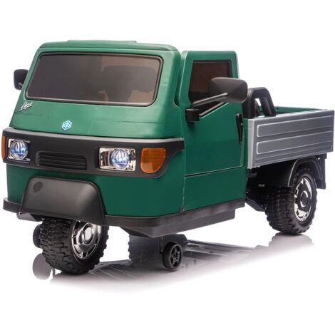 Macchina Elettrica per Bambini Licenza Piaggio Apecar 12V Verde