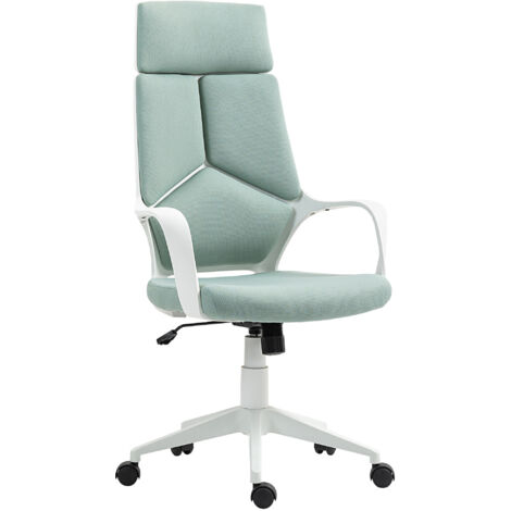 Sedia da Ufficio Operativa 63x63x117-127 cm Seduta Girevole e Dondolo Tessuto a Rete Verde
