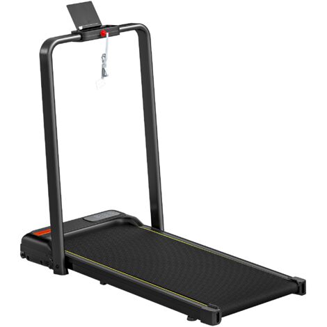 Tapis Roulant Pieghevole con Inclinazione Regolabile Velocità 1-10 km/h Display LED Telaio in Acciaio Nero