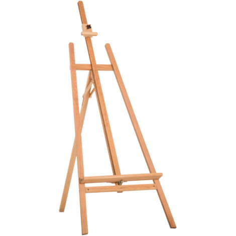 Cavalletto per Pittura Treppiede 65x68x174-230 cm con Supporto per Tela Regolabile in Legno di Faggio (1/5)