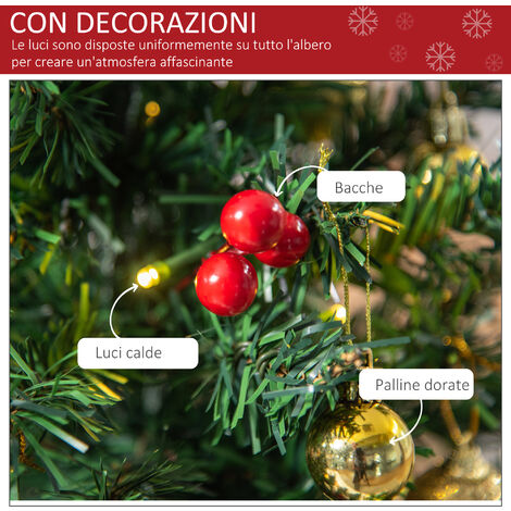 Albero Di Natale Artificiale Da Tavolo - 50 Cm, Realistico, Per Interni Ed Esterni, Decorazione Natalizia