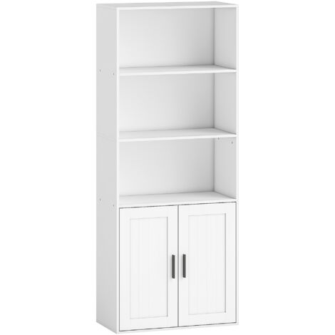 Furinno Pasir Libreria a 2 ripiani aperti bianco