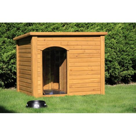 Cuccia per Cani da Esterno Fido in Legno di Abete Trattato 109X62X71Cm