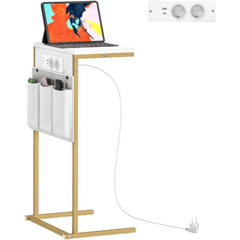 Costway Tavolino rotondo forma di tronco albero da esterno, Sgabello