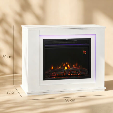 Camino Elettrico Da Pavimento 98x25x80 Cm Con Fiamma A 12 Colori E 5 camino-elettrico-da-pavimento-98x25x80-cm-con-fiamma-a-12-colori-e-5
