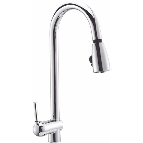 Rubinetto Cucina Miscelatore Monocomando Doccetta Estraibile Apell AP7090CR Cromato (1/2)