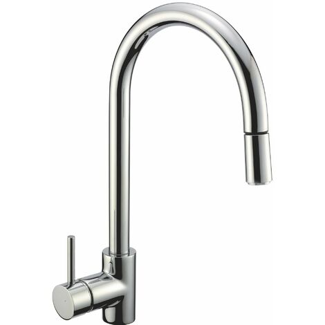Rubinetto Cucina Miscelatore Monocomando Doccetta Estraibile Apell AP7790CR Cromato (1/2)