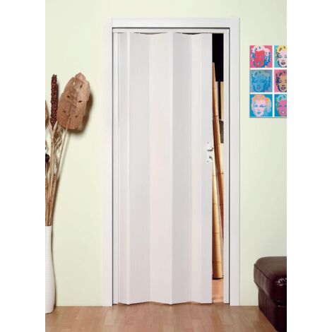 Porta a Soffietto da Interno 83x214 cm in PVC Caroline Bianco Frassino (1/3)