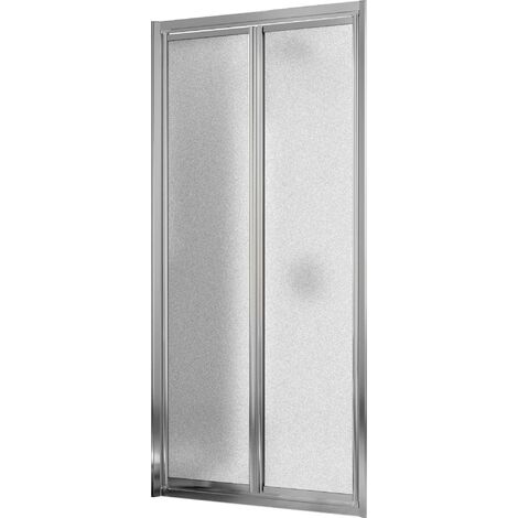 Porta Doccia 2 Ante Battenti in Cristallo Opaco 4mm H198 Fosterberg Maribo 70 cm (1/3)