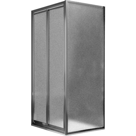 Box Doccia Angolare 2 Ante Battenti in Cristallo Opaco 4-6mm H185 Fosterberg Skagen Duo 70x100 cm (1/4)