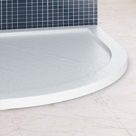 Piatto Doccia Semicircolare in Acrilico Fosterberg Floret 4 Bianco 80x80 cm