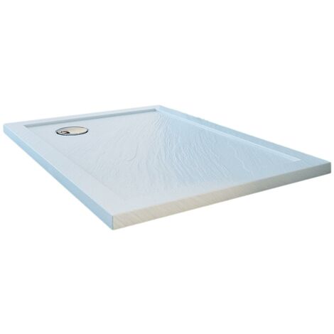 Piatto Doccia 80x90 cm in Acrilico Fosterberg Floret 2 Bianco