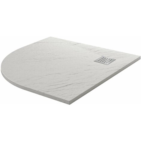 Piatto Doccia Semicircolare 90x90 cm in Acrilico Fosterberg Azalea 4 Bianco