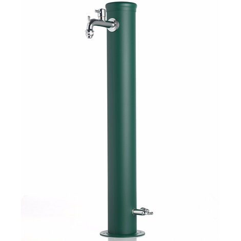 Fontana da Giardino con Doppio Rubinetto Belfer 42/ARR Verde
