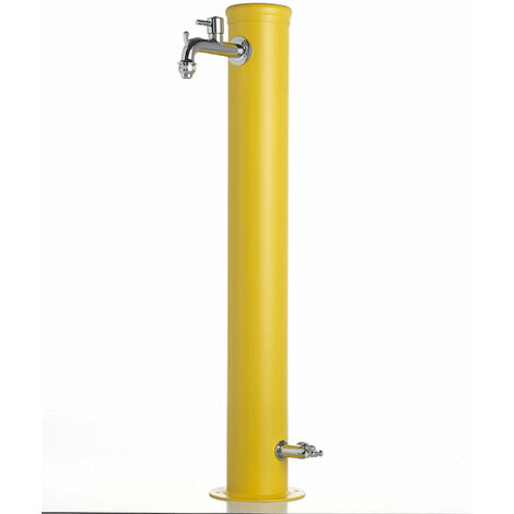 Fontana da Giardino con Doppio Rubinetto Belfer 42/ARR Giallo
