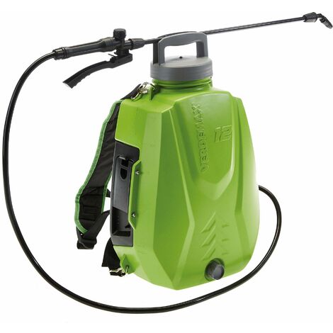Pompa Irroratrice a Zaino a Batteria da Giardino 12 Litri Rama Futura Verde (1/5)