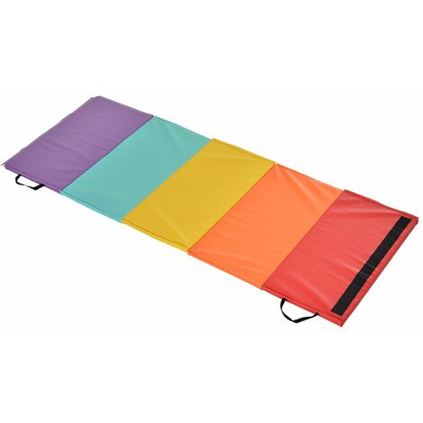 Tappetino Fitness Pieghevole 195x76x3 cm in EPE e PVC Multicolore (1/5)