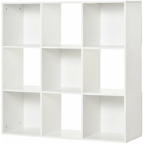 Libreria 3 Ripiani 91,5x29,5x91,5 in Legno Bianco (1/5)