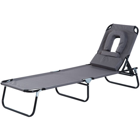 YSUEFIJO Lettino Prendisole Pieghevole, Lettino da Giardino Extra Large, Sdraio Pieghevole e Regolabile, Chaise Longue Camera da Letto, Peso Max Supportato 200 kg, per Giardino, Terrazzo