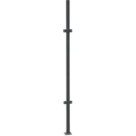 Palo per tralicci in ferro 45x45mm – Altezza 1,83 metri – Completo di piastrina per angoli e basetta saldata – Verdemax (1/5)