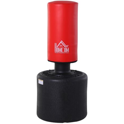 Sacco Boxe da Terra Allenamento MMA MUAY THAI KICK Boxing machine Rosso e Nero (1/5)