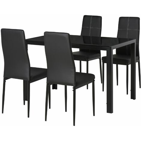 Tavolo tondo fisso moderno piano in vetro gambe ad incrocio in legno