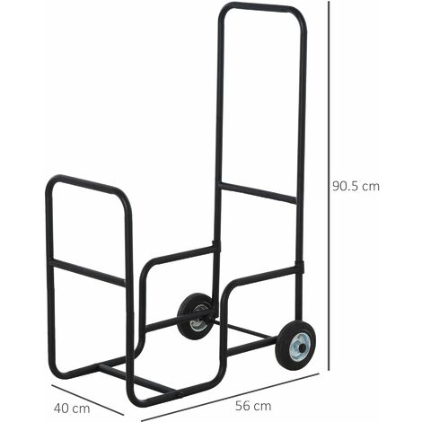 Carrello Portalegna Acciaio Bianco – Purline Italia