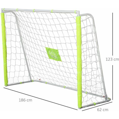 Porte Da Calcio Portatili Pop-Up Per Bambini E Ragazzi - Set Da 2 Reti Pieghevoli 1,2 X 0,9 M Con Pali In Fibra Di Vetro, Picchetti E Borsa Da Trasporto - Ideale Per Cortile, Interni E Spiaggia