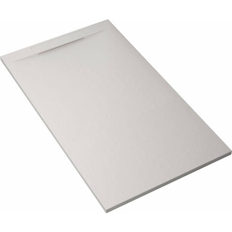 Piatto Doccia in Pietra 80x180 cm Bonussi Ardesia Calcutta Bianco