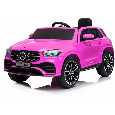 Macchina Elettrica per Bambini 12V con Licenza Mercedes GLE 450 AMG Rosa