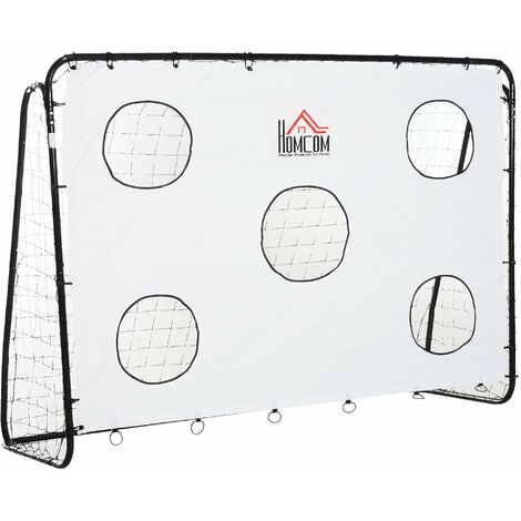 Porta da Calcio 2 in 1 con Rete 240x88x171,5 cm in Metallo
