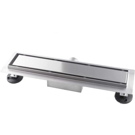 Canalina di Scarico 110x7 cm Piastrellabile in acciaio inox a Pavimento Bonussi