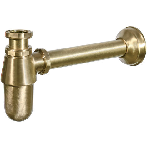 Sifone per Fontana da Giardino in Ottone Spazzolato Belfer 42/SFO