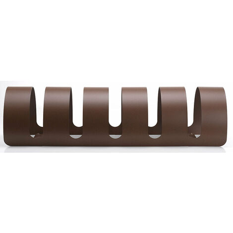 Rastelliera Portabici 5 Posti in Ferro 90x30x23 cm Belfer Bike Rack 42/PB Ruggine (1/5)