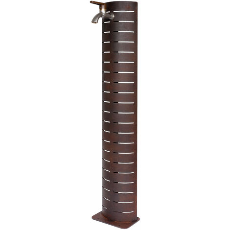 Fontana da Giardino con Rubinetto in Cor-Ten Belfer 42/CTN Ruggine