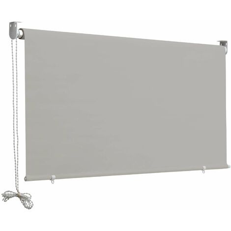 Tenda da Sole a Caduta 2,5x1,5m in Poliestere Grigio Cenere