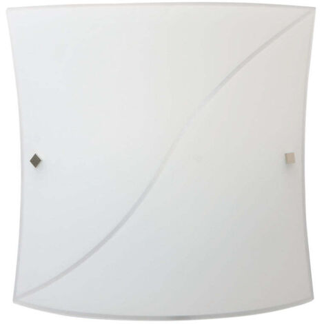 IDEAL LUX - Lampada Da Parete / Soffitto 60w E27 Ideal Lux Bianco