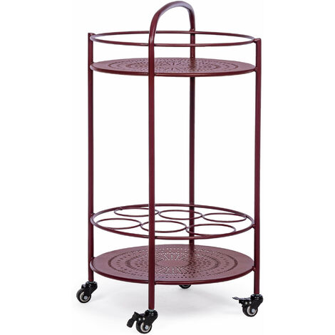 Zeller 13772 Carrello da cucina con top in acciaio INOX 47 x 37 x 82 c
