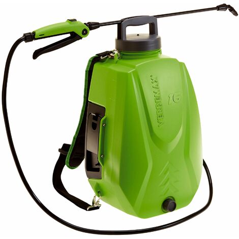 Pompa Irroratrice a Zaino a Batteria da Giardino 16 Litri Verdemax Futura Verde (1/5)