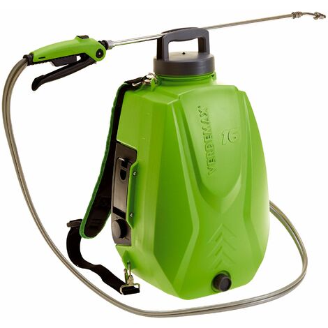 Pompa Irroratrice a Zaino a Batteria da Giardino 16 Litri Verdemax Futura Pro Verde (1/4)