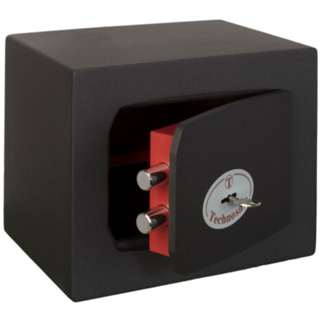 Technomax Cassaforte a Mobile con Chiave 270x200x210mm TechnoSafe