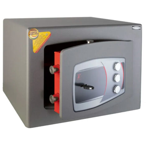 Cassaforte a Mobile a Chiave + Combinazione Serie Technofort Technomax - 280X400X350Mm